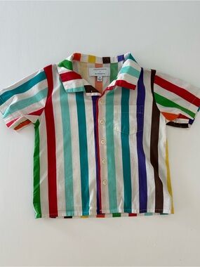 Caroline Constas x Maisonette Toddler Multicolored Button Down Shirt Size 2T